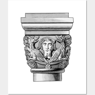 Magic column capital mystical architecture Posters and Art